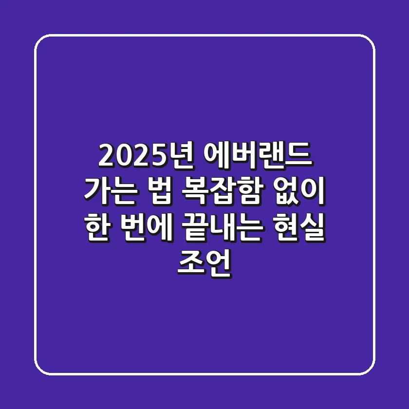 🎢 2025년, 에버랜드 가는 법? 복잡함 없이 한 번에 끝내는 현실 조언!